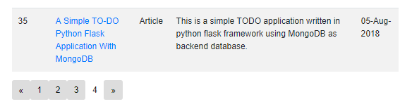 C# Corner RSS Feeds in Blazor with Pagination